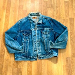 Heavily distressed 80s Levi’s jacket